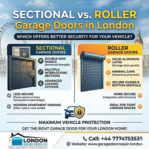 Sectional vs. Roller Garage Doors in London: Which Offers Better Security for Your Vehicle?