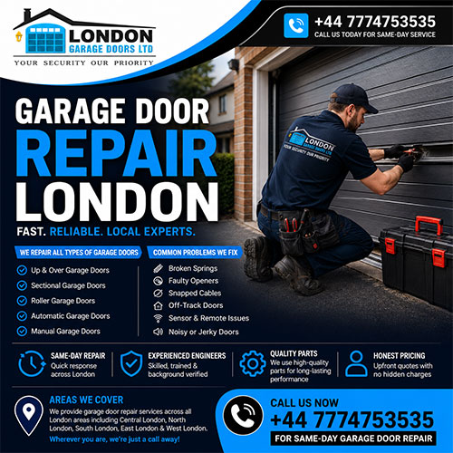 Garage Door Repair London – Same Day Garage Door Repairs Across London