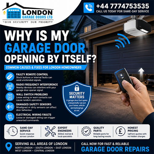 Why Is My Garage Door Opening By Itself? Common Causes & Fixes for London Homeowners